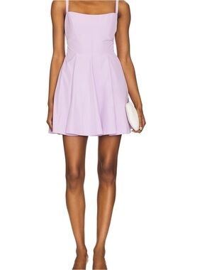 Amanda Uprichard Lavender A-Line Mini Dress